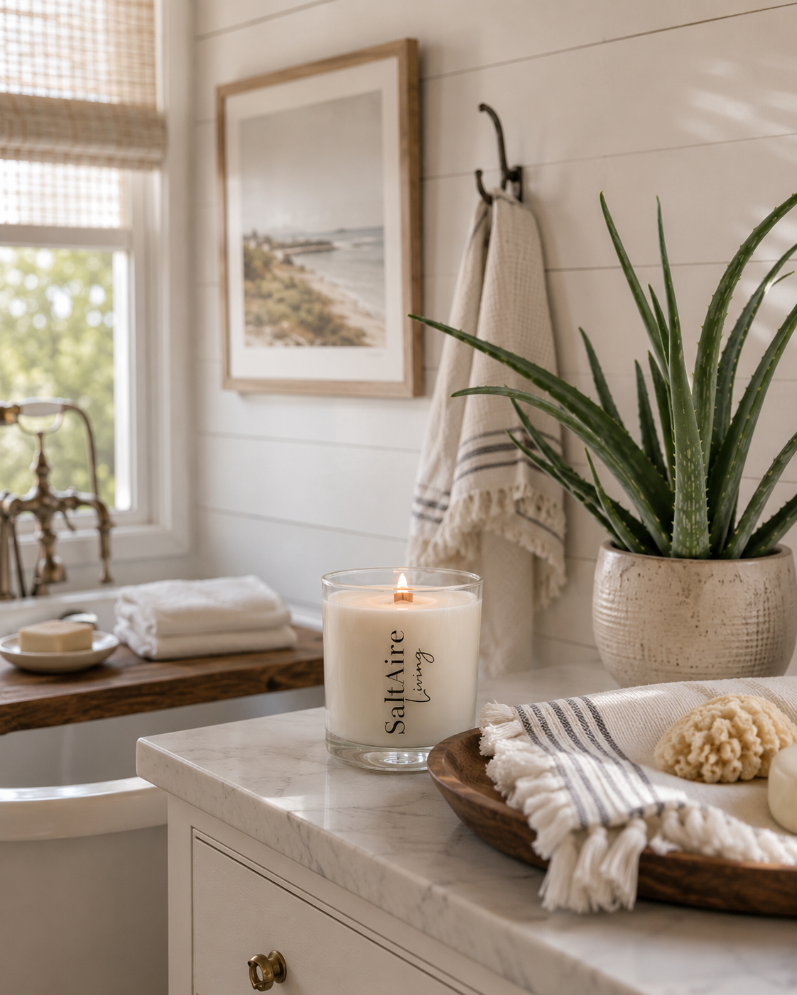 White Aloe Coconut Soy Candle
